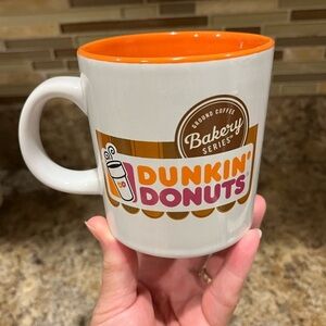 Dunkin Donuts Bakery Series White and Orange Coffee Mug